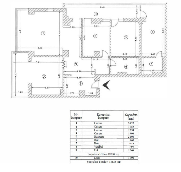 Apartament 4 camere + parcare+ boxa -zona Panduri/ Progresului
