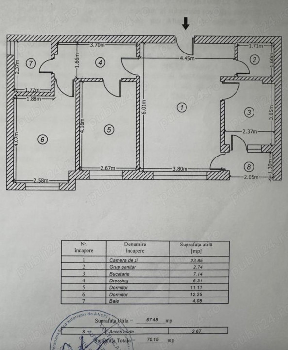 Apartament 3 Camere - Semidecomandat - Zona Baneasa