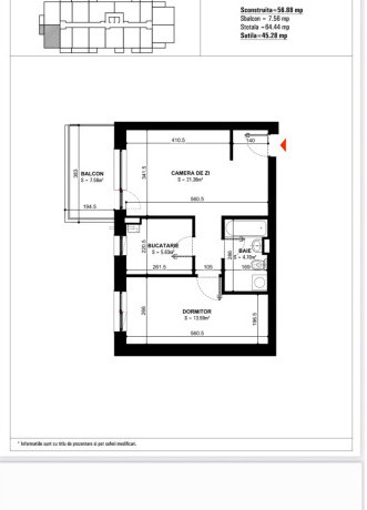 Apartament 2 camere PARCARE INCLUSA-HILS BRAUNER