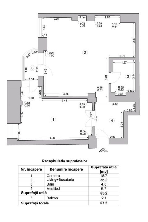Apartament 2 camere-zona Unirii / Piata Alba Iulia
