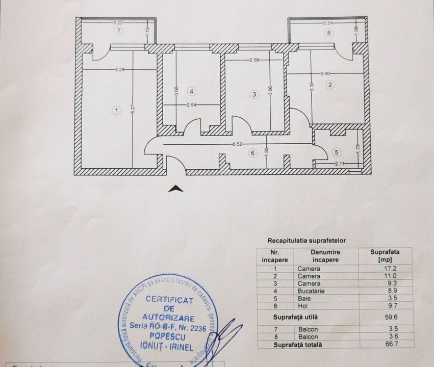 Apartament 3 camere - BLOC ANVELOPAT - zona ALEXANDRU OBREGIA 