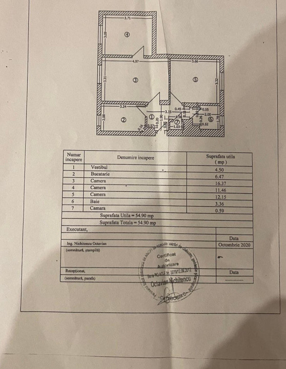 Apartament 3 camere  - centrala proprie -zona Cotroceni