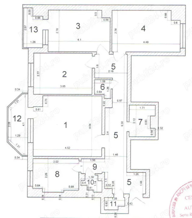 Apartament 4 camere -decomandat - zona Lujerului