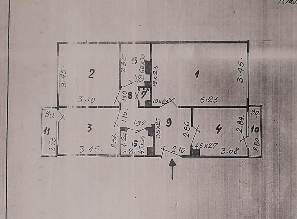 Apartament 3 camere-decomandat-zona Gorjului/Militari