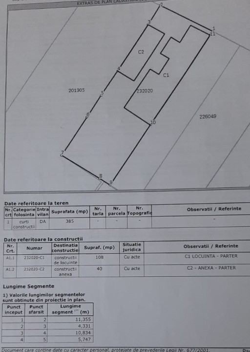 Teren + casa 4 camere -zona Ghencea/Dr Taberei 