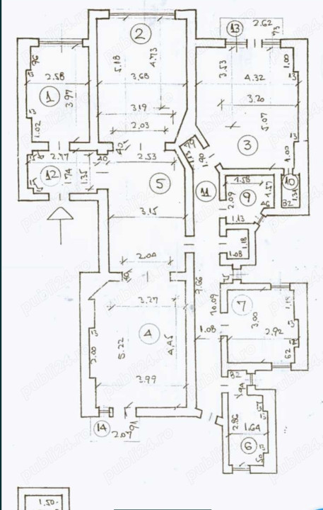 Apartament -5 camere -decomandat-Zona Mosilor