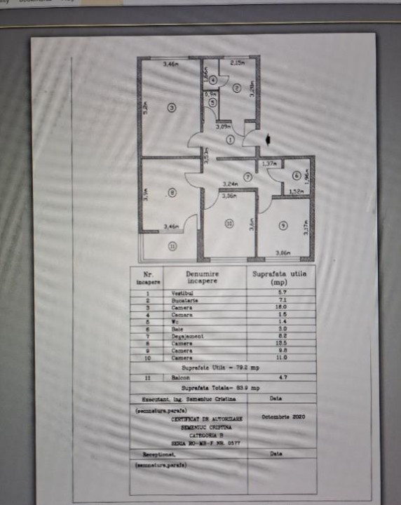 Apartament 4 camere - BLOC ANVELOPAT - zona RAHOVA 