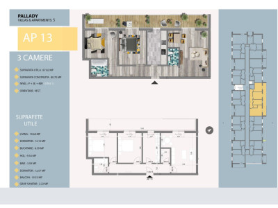 Aartament Decomandat 2 Camere ultrafinisaje constructie 2023 Pallady