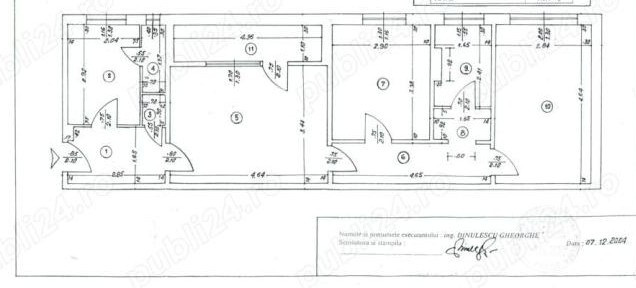 Apartament 3 camere Marie Curie-centrala propie