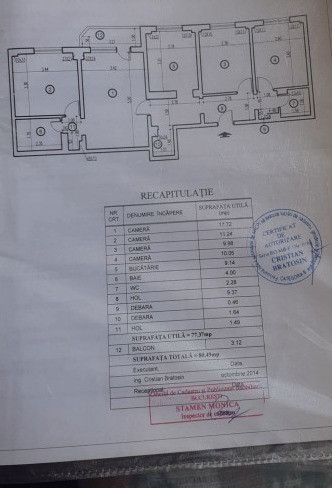 Apartament 4 camere  - zona PIATA RESITA - BRANCOVEANU