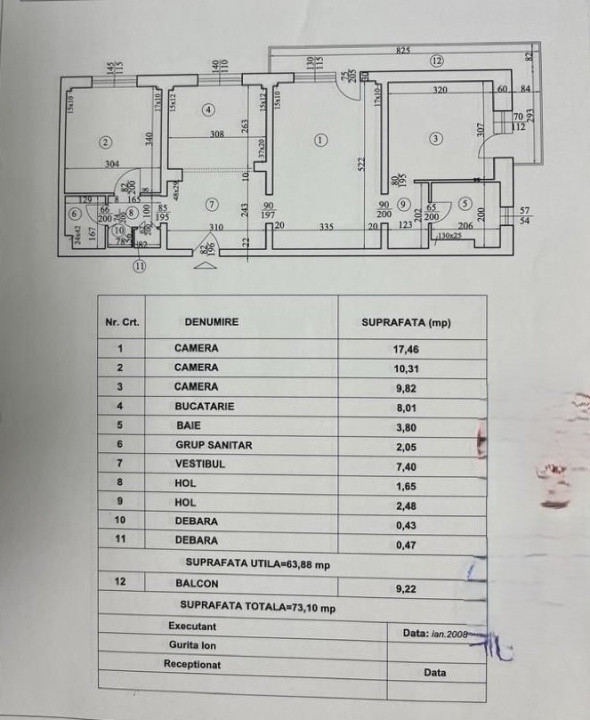 Apartament 3 camere-zona Drumul Taberei / Ghencea