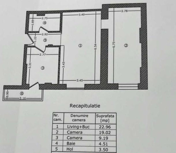 Apartament 3 camere Liberty Mall-Viilor
