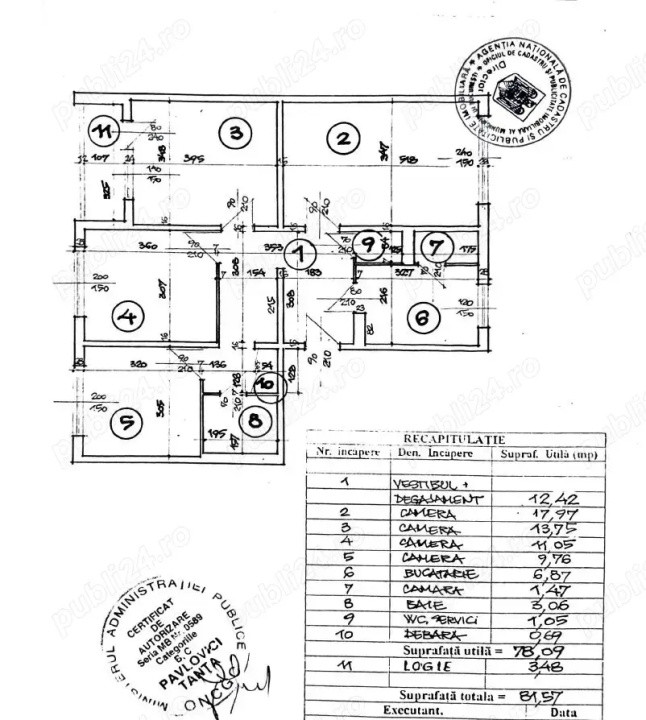Apartament 4 camere-decomandat-zona Politehnicii