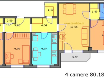 Apartament 4 camere Piata Sudului -Brancoveanu