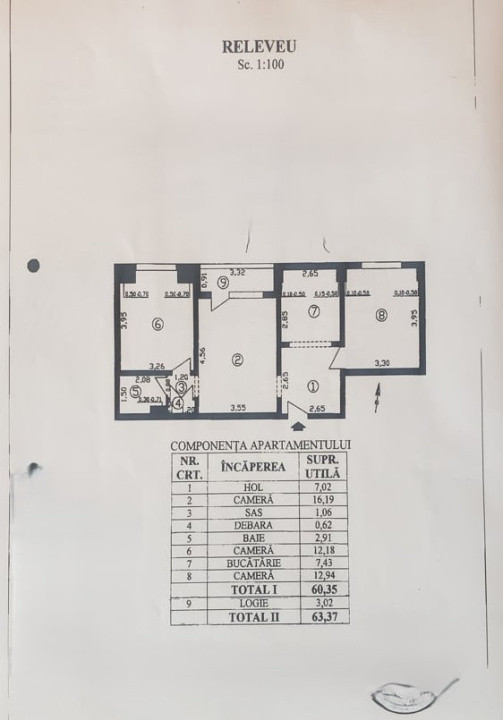 Apartament 3 camere-zona Drumul Taberei