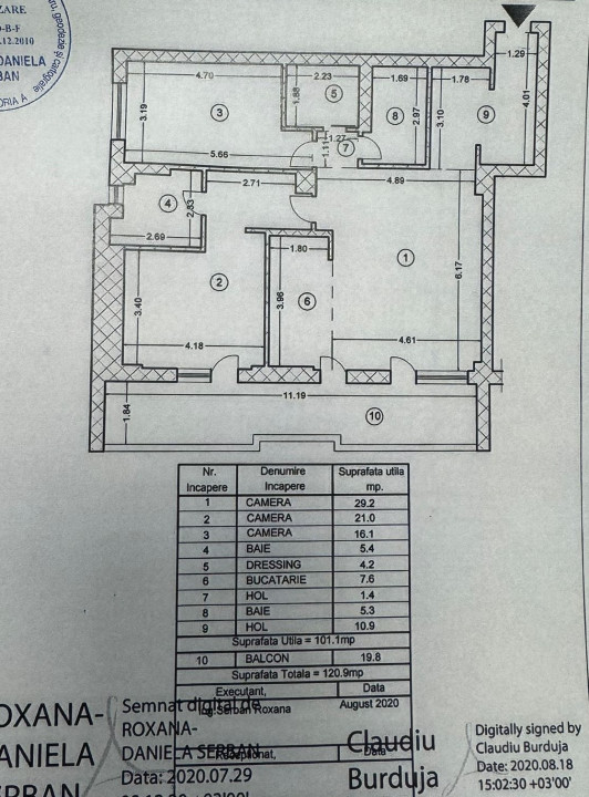 3 CAMERE - LUX - RESIDENCE 5 - 2 LOCURI PARCARE