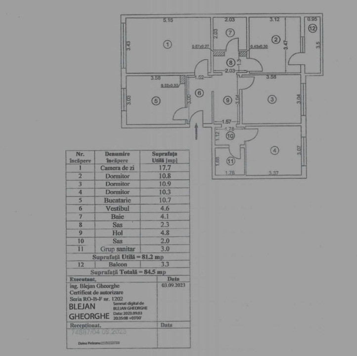 Apartament 4 camere zona Giurgiului