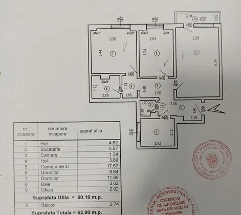 Apartament 3 camere Drumul Taberei