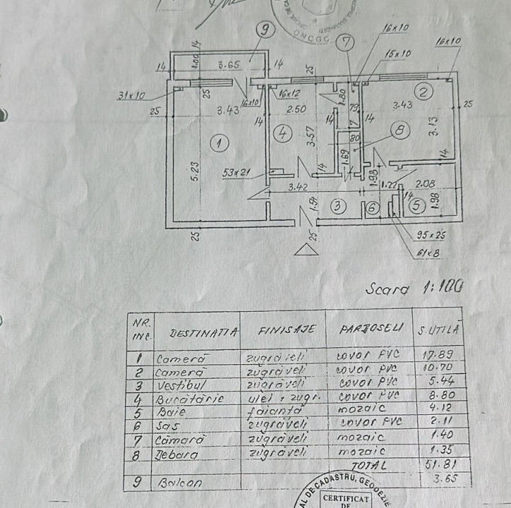 Apartament 2 camere-decomandat-centrala proprie-metrou Lujerului