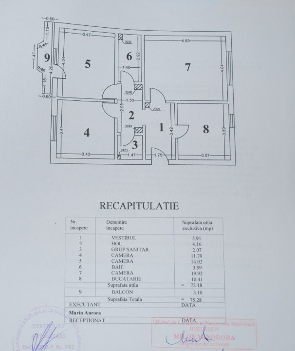 Apartament 3 camere-mobilat-utilat-decomandat-zona Sebastian/Prosper