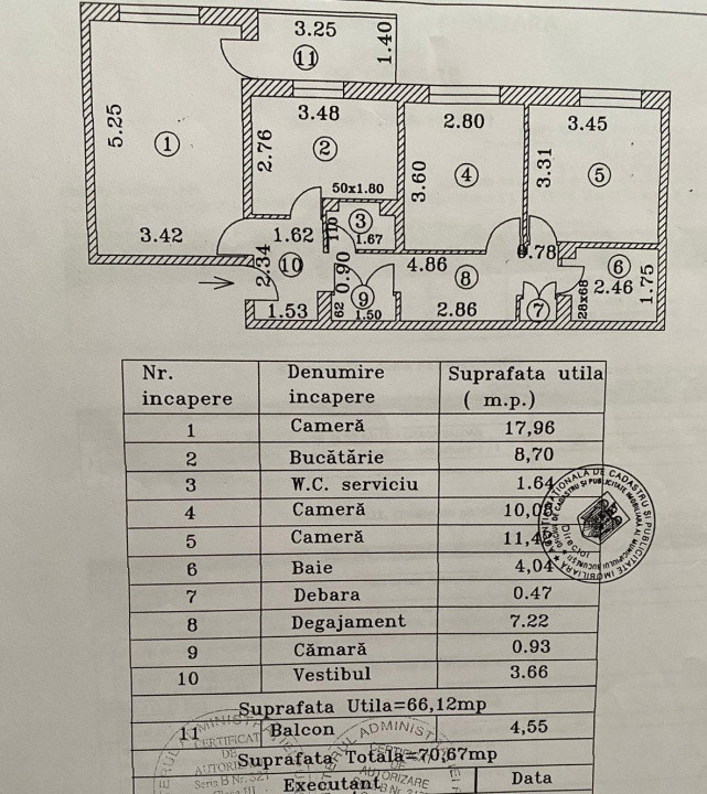 Apartament 3 camere-decomandat-zona Baneasa/Herastrau