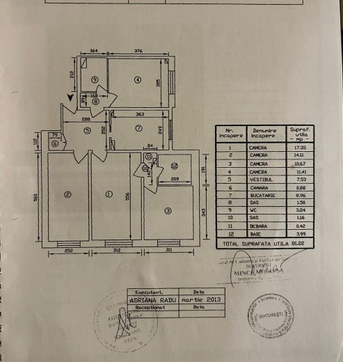 Apartament 4 Camere cu Centrala Proprie - Salaj Rahova