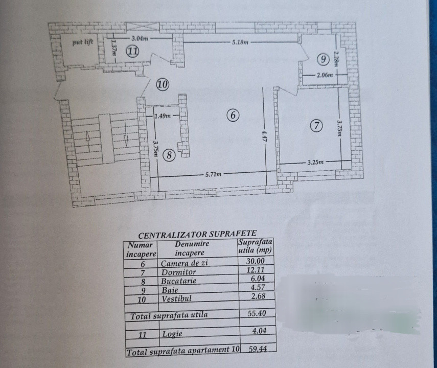 Apartament 2 camere-centrala proprie-zona Piata Alba Iulia